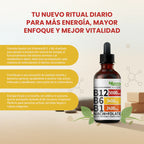 ¿Te sientes cansado todo el día? — recupera tu energía con vitamina B12+B6+B1 en gotas