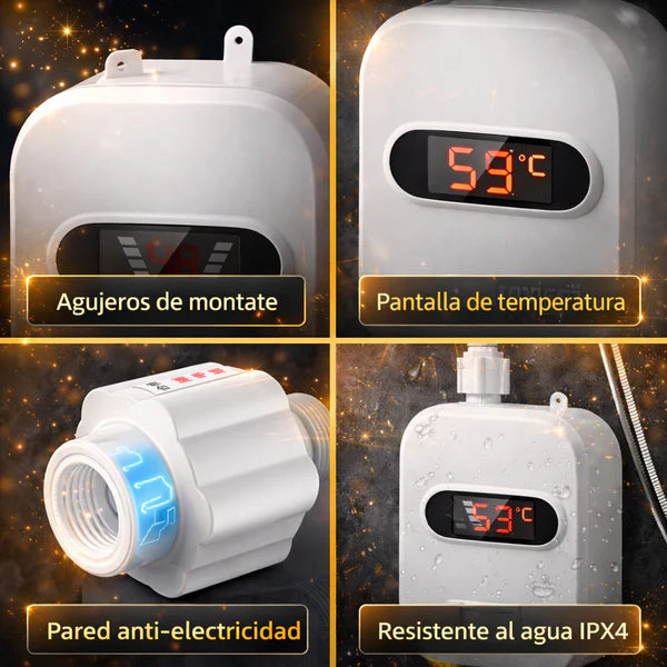 HeatGo™ • Calentador Eléctrico • Ahorro de energía • Incluye Todo
