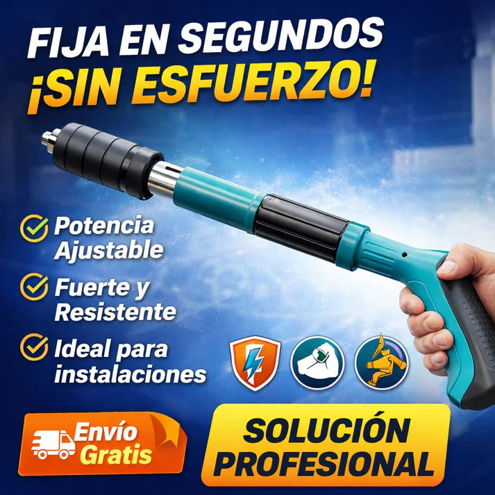 Pistola Remachadora de Clavos + Regalo 🎁Estuche con Guantes + Gafas Protectoras, compacta, potente y lista para usar desde el primer momento.
